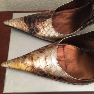 Beautiful Metallic Gianmarco Lorenzi Pumps